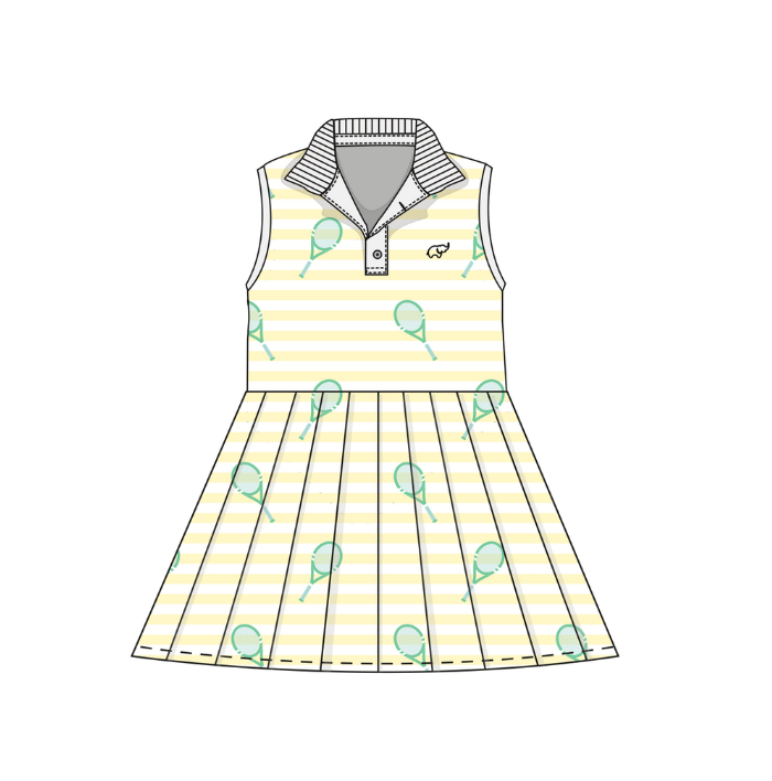 Pleated Tennis Dress - Tennis Time