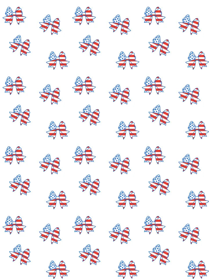 4th Of July Bow Bubble