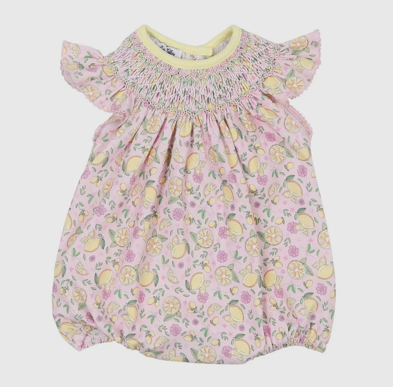 Fresh Lemons Bishop Print Flutters Bubble