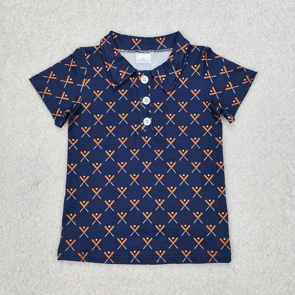 Baby Boys Baseball Bats Short Sleeve Tee Shirts Tops