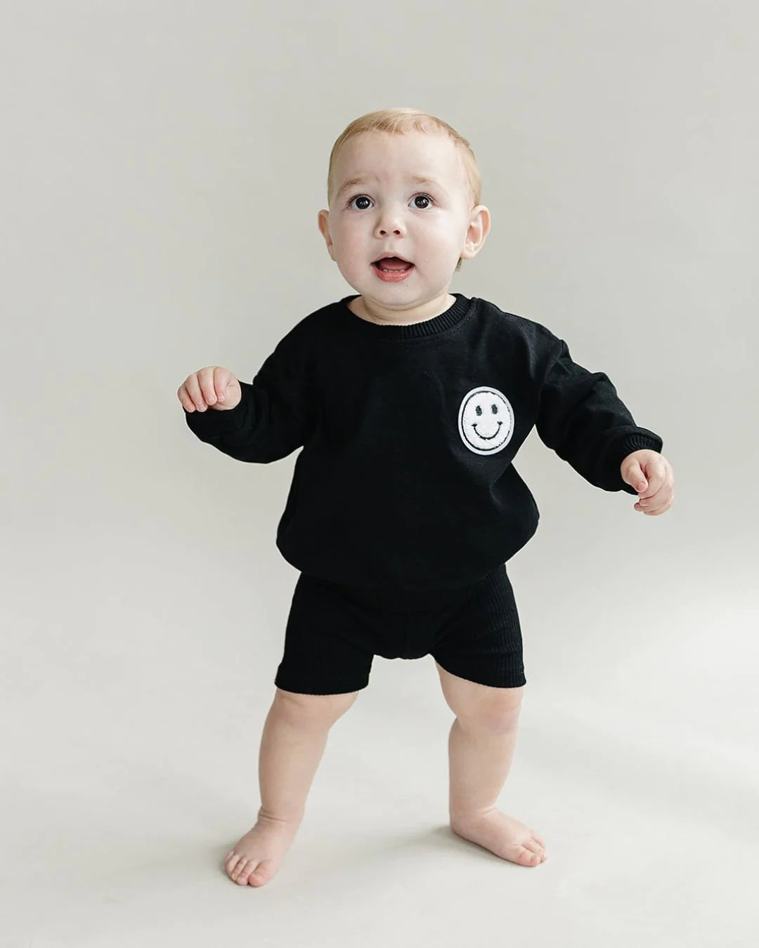 Biker Shorts Set - Black