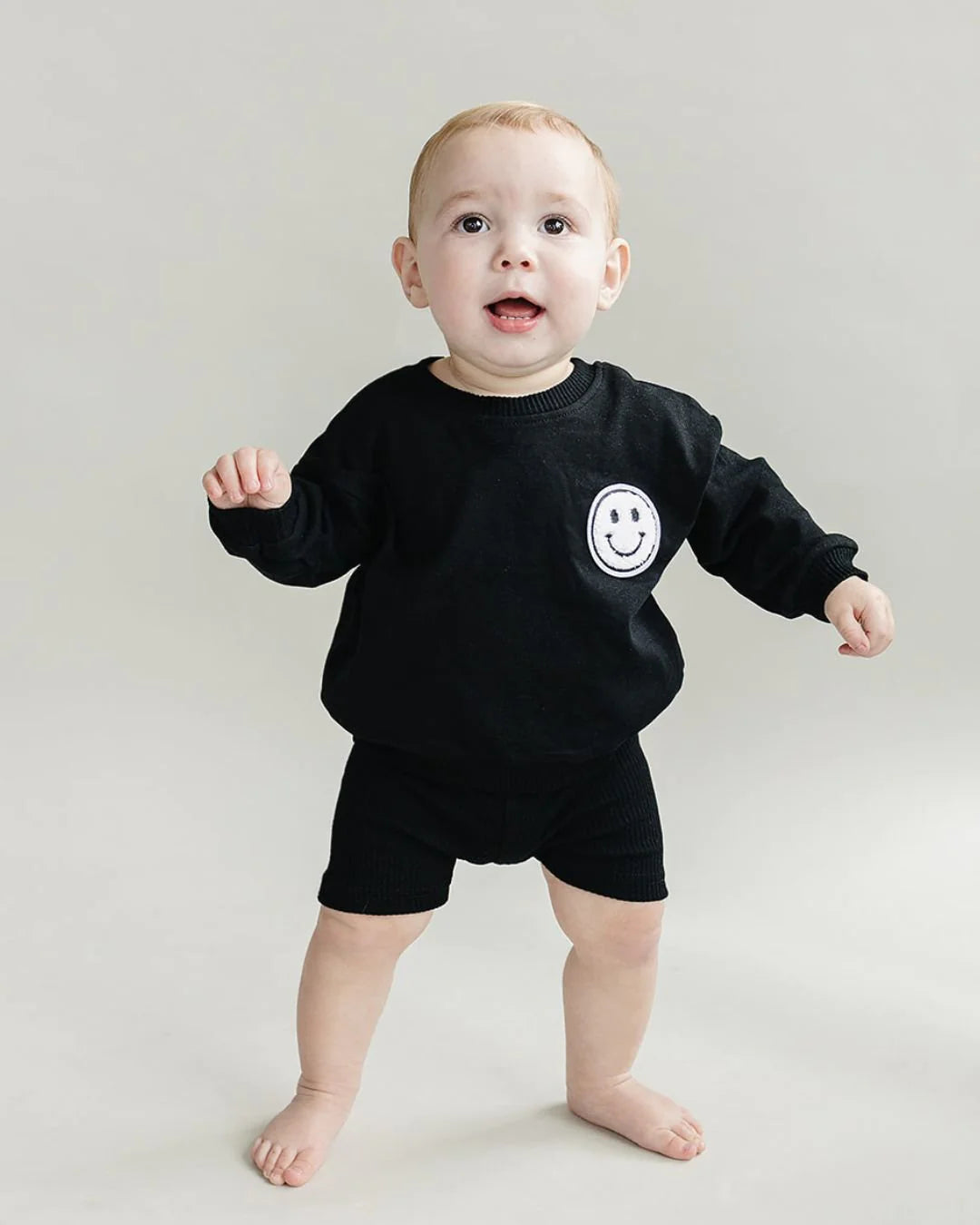 Biker Shorts Set - Black