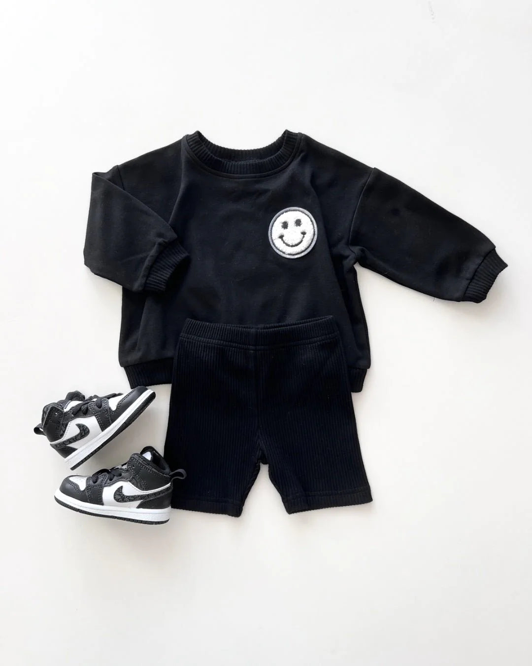 Biker Shorts Set - Black