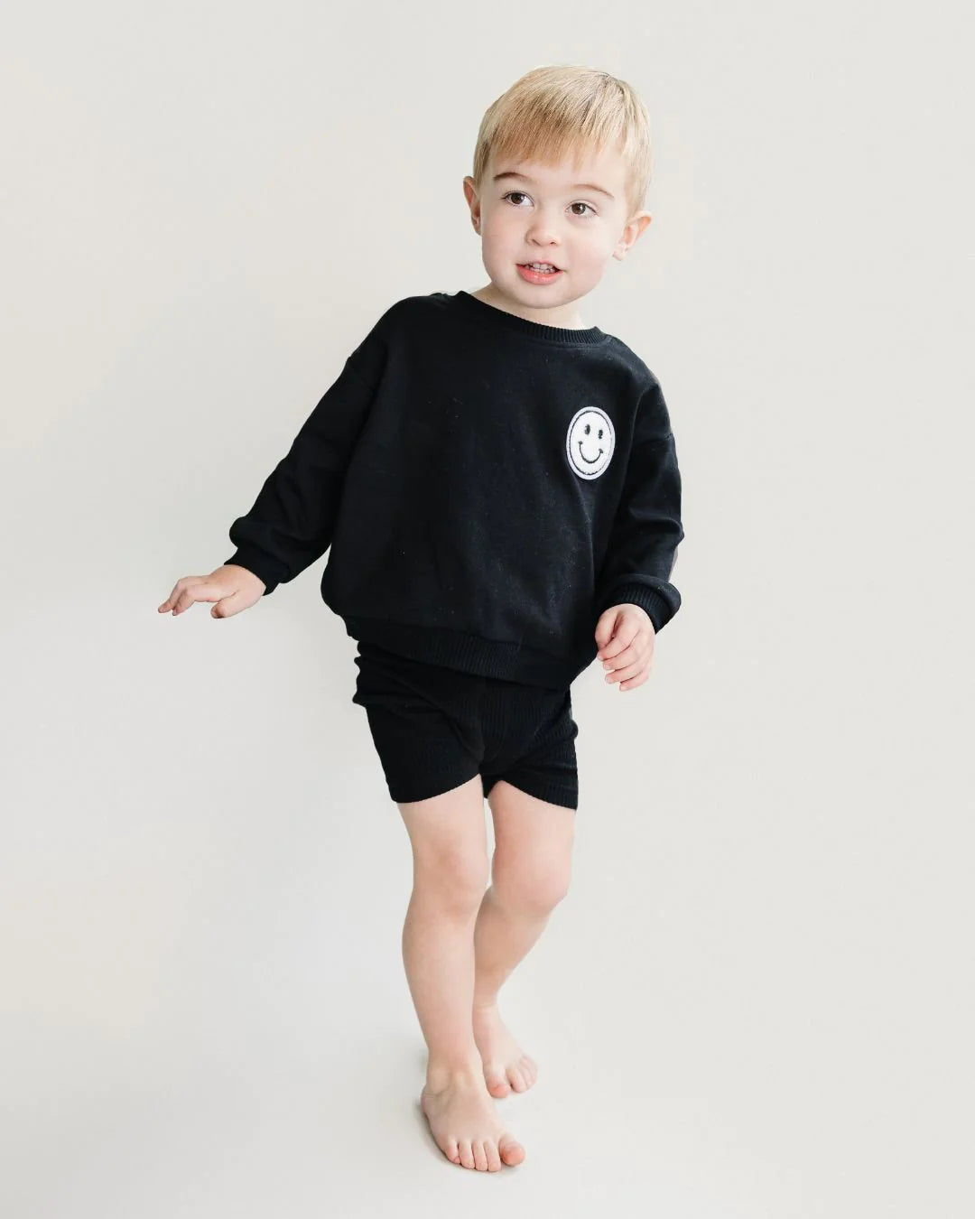 Biker Shorts Set - Black