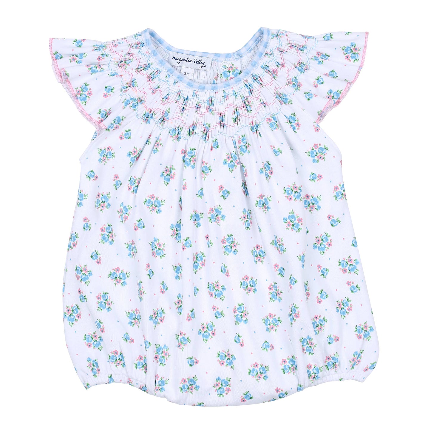 Anna's Classic Sky Blue Bishop Print Flutters Toddler Bubble
