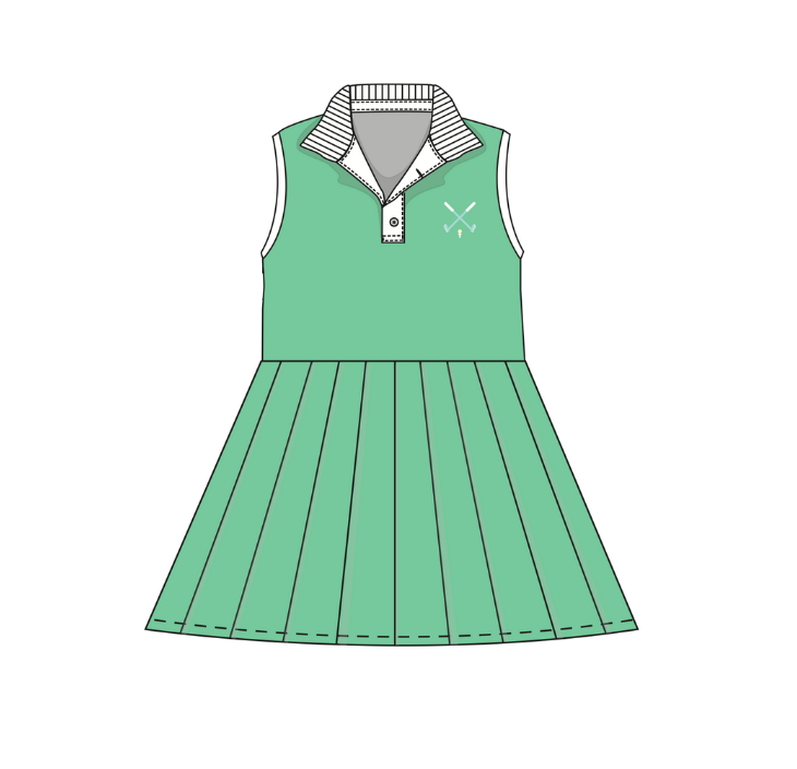 Pleated Tennis Dress - Golf Day