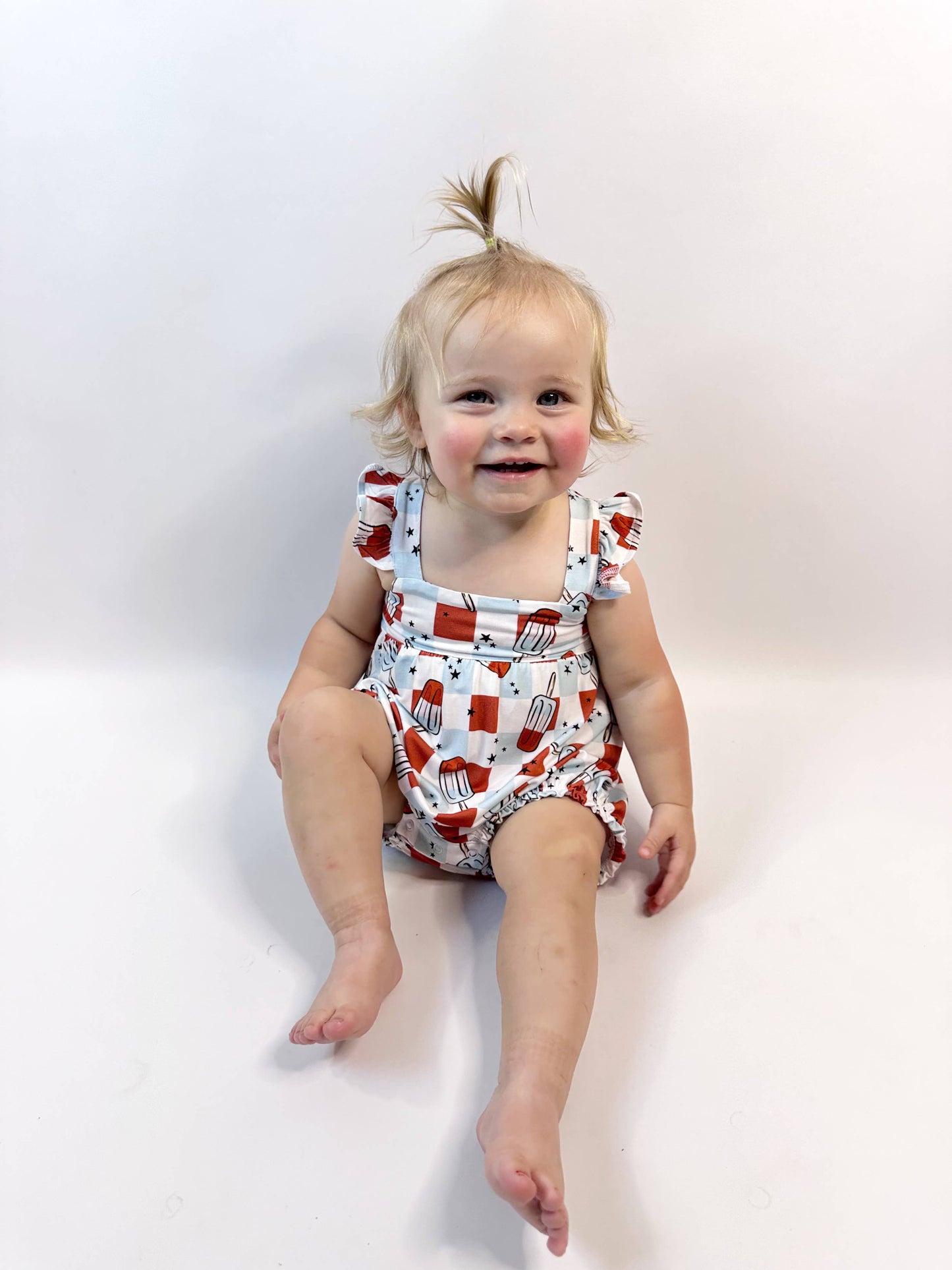 4th Of July Bubble Romper