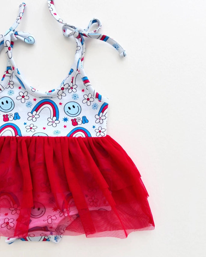 Tutu Romper | Little Miss USA