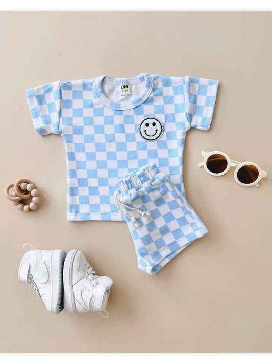 Checkered Smiley Set