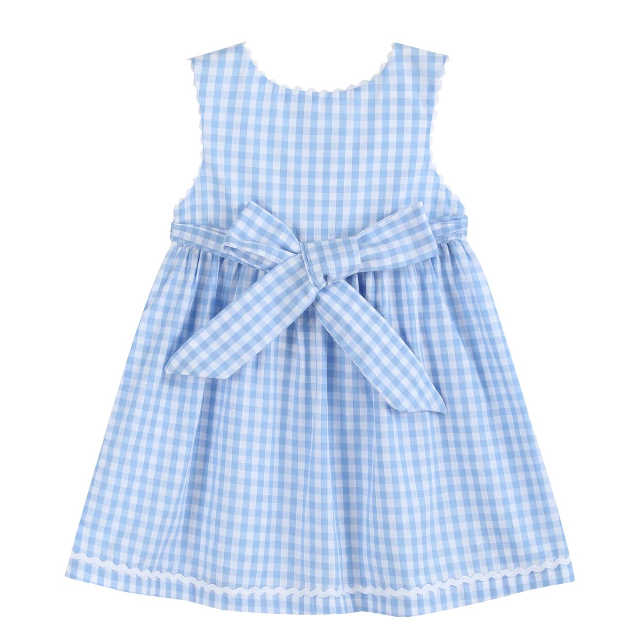 Blue Gingham Goose Dress