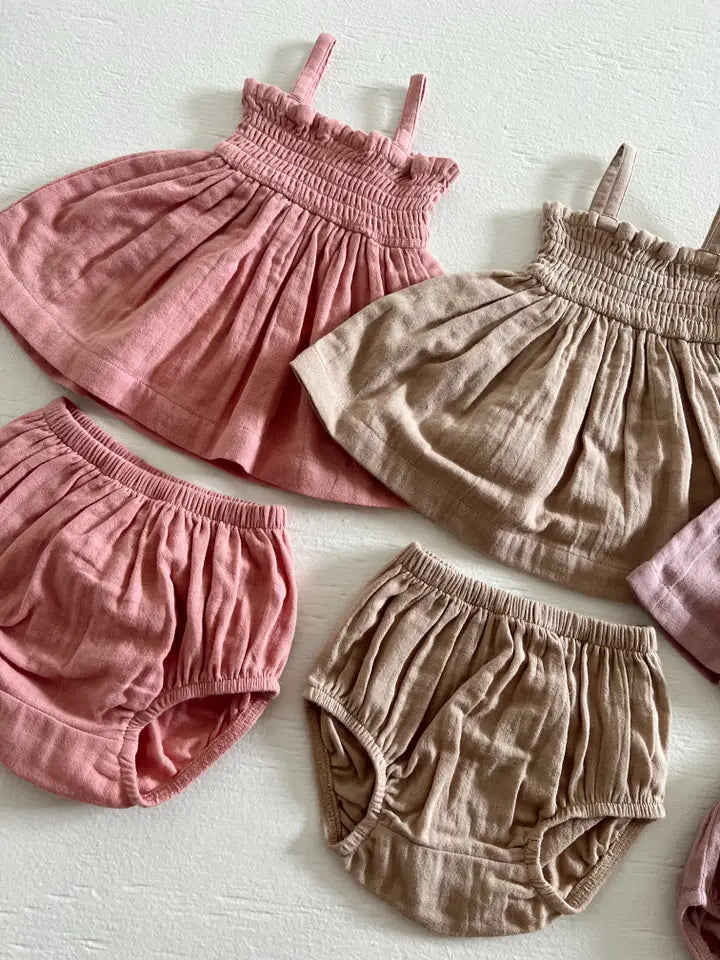 Organic Smocked Set