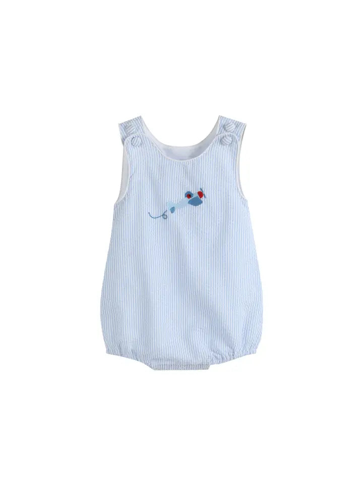 Light Blue Airplane Bubble Romper