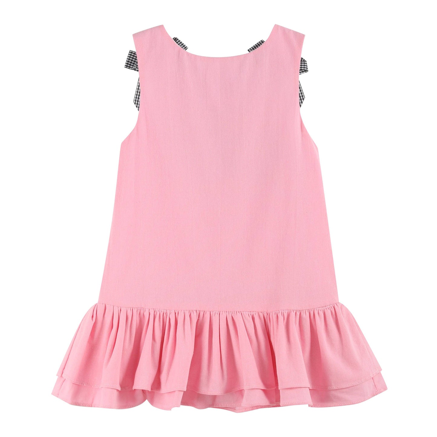 Pink Boo Halloween Bow Ruffle Dress