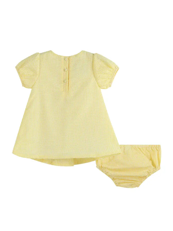 Yellow Lemon Dress and Panty Cover Set