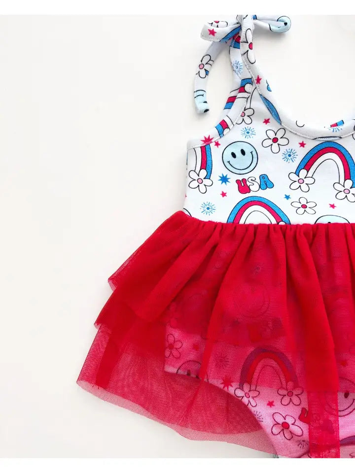 Tutu Romper | Little Miss USA