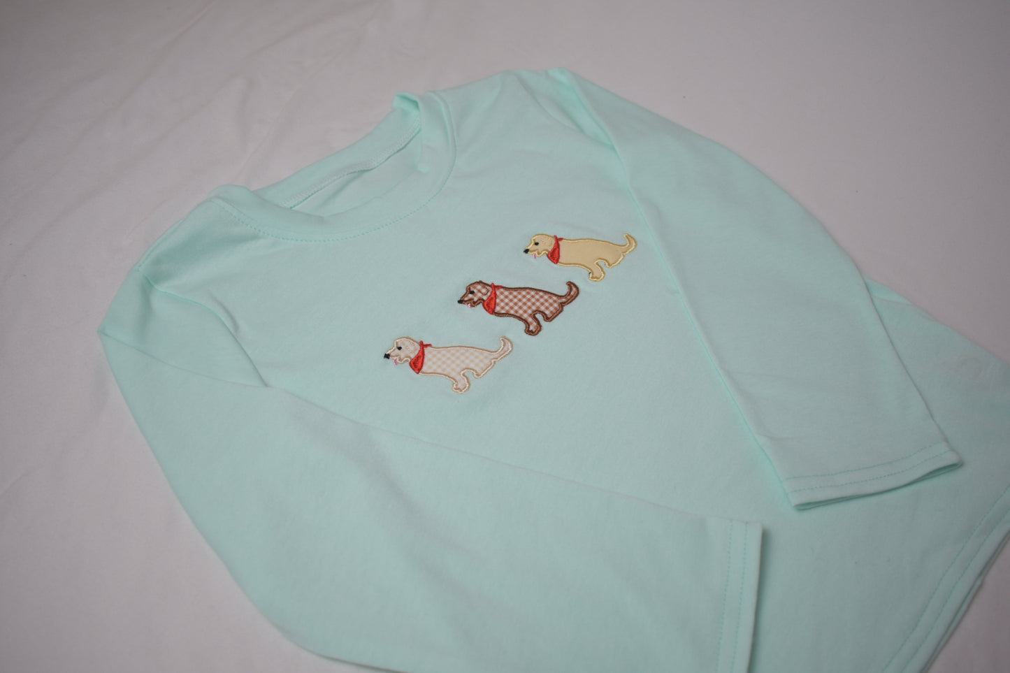 Mint Dog Long Sleeve Tee