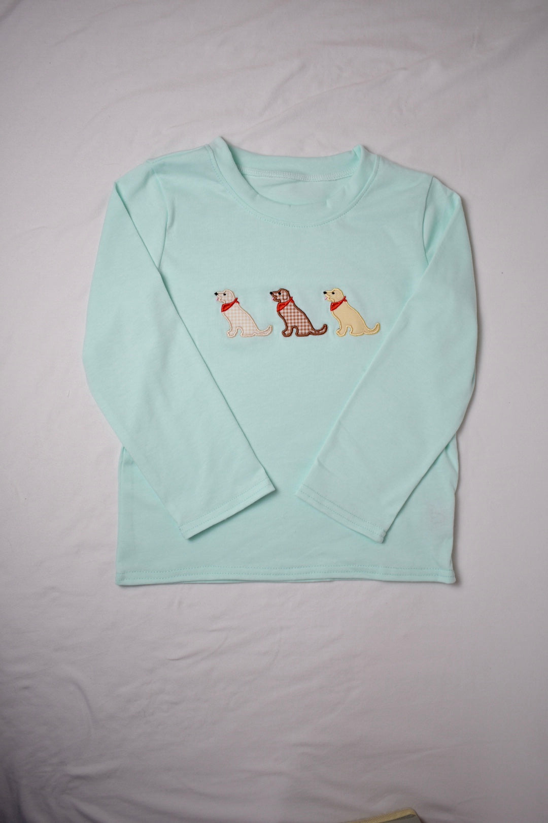 Mint Dog Long Sleeve Tee