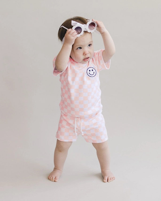 Checkered Smiley Set