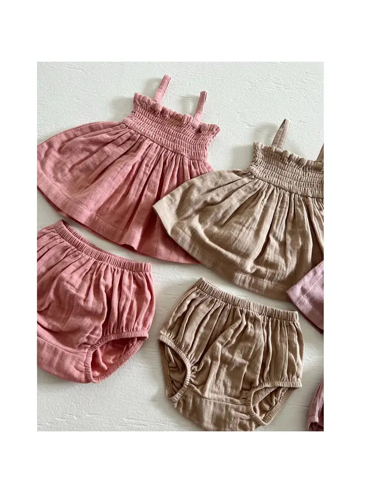 Organic Smocked Set