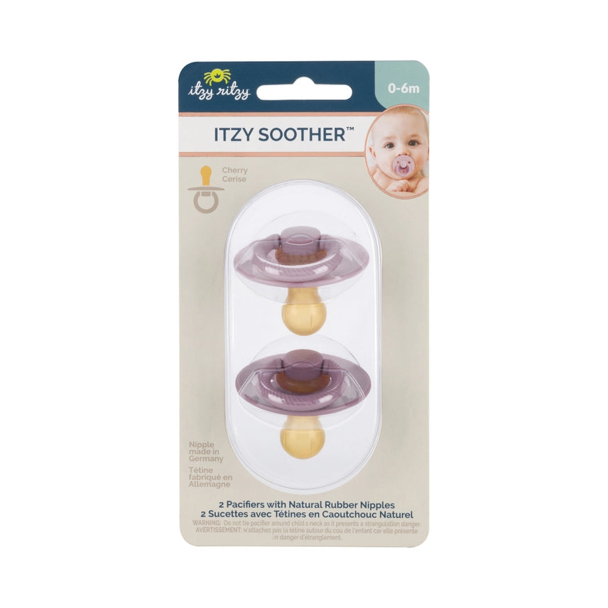 Itzy Soother™ Natural Rubber Paci Sets - Orchid & Lilac