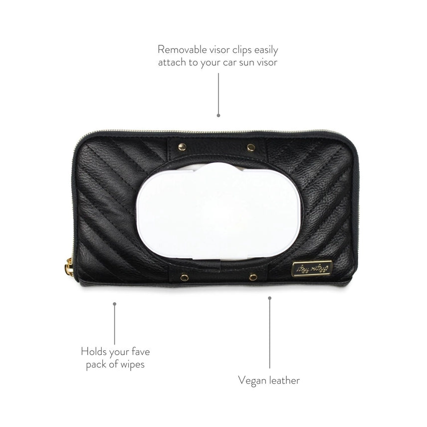 Jetsetter Black Travel Wipes Case