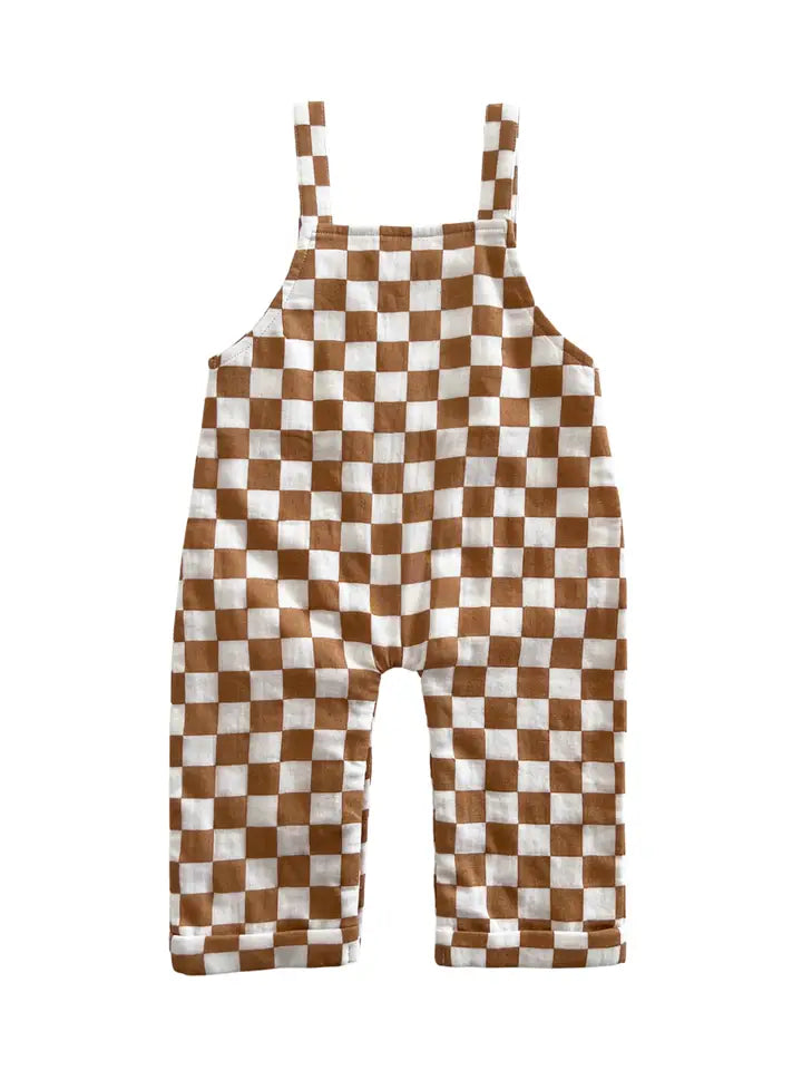 Organic Phoenix Overall - Sundae Checkerboard